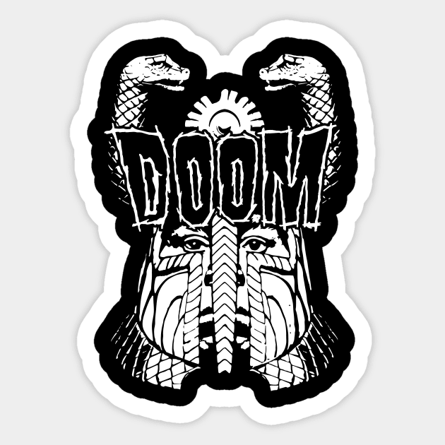 Doom Sticker by demonigote